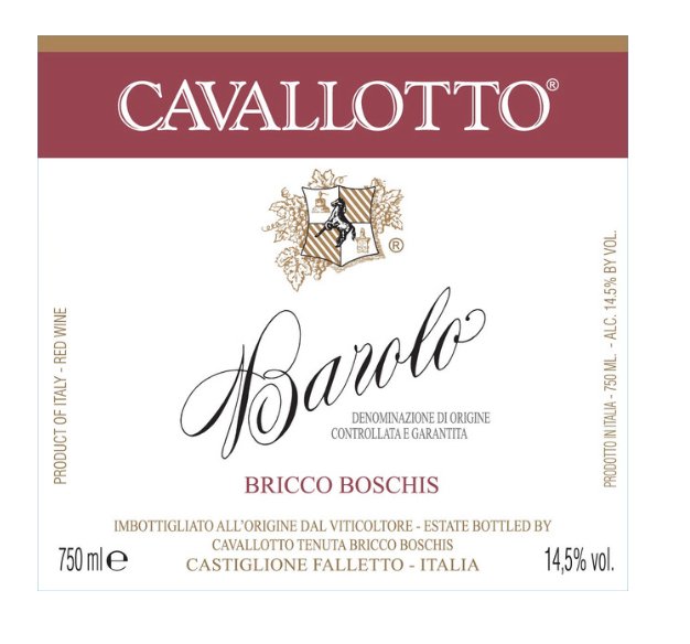 Cavallotto Barolo Bricco Boschis 2018 - Honest Bottle Shop