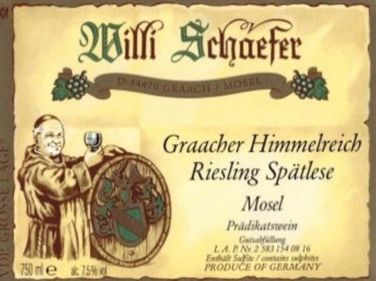 Willi Schaefer Graacher Himmelreich Riesling SPÄTLESE 2019 - Honest Bottle Shop